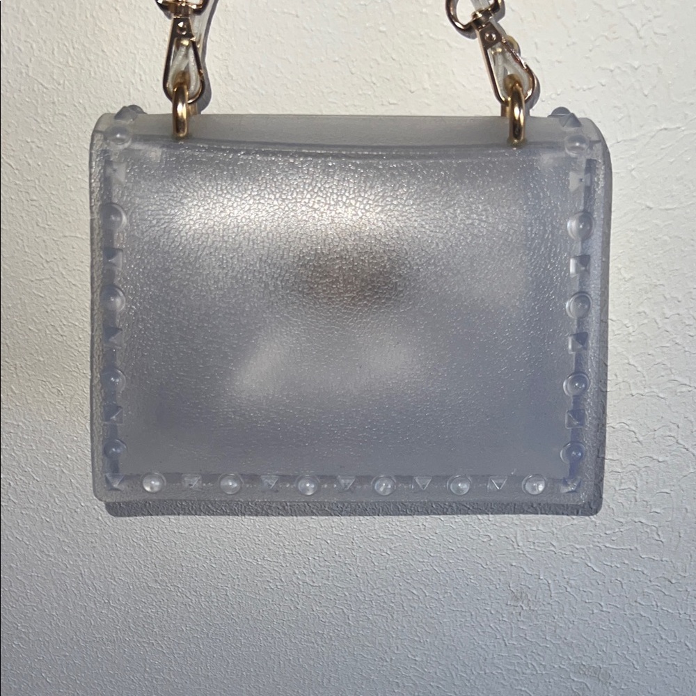 Studded Transparent Handbag - Picture 3 of 3